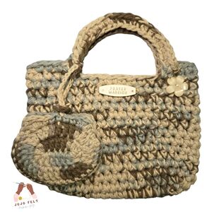 The "Necessity" Clutch Bag/Earth Ombre, W/Earbud Pouch HandmadeByMe, Mini Size,